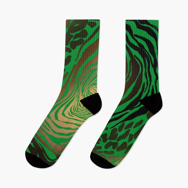 Item preview, Contemporary animal print artwork, animal pattern, jungle pattern, leopard spots, exotic pattern, green zebra seamless   designed and sold by ZeinabTaha.