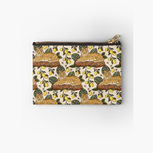 Item preview, Tiger and Lemons Pattern designed and sold by Naturalist Prints.