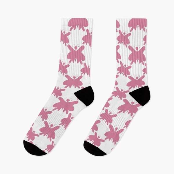 Item preview, Butterfly Pink and White Silhouette Pattern  designed and sold by Artistestella.