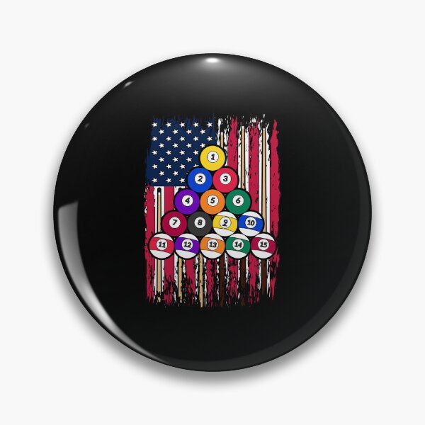 Item preview, American Billiard Player US Flag Snooker Player Pool Billiard designed and sold by bestshirtdesign.
