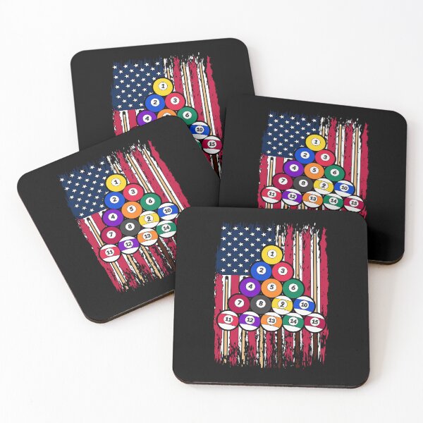 Item preview, American Billiard Player US Flag Snooker Player Pool Billiard designed and sold by bestshirtdesign.
