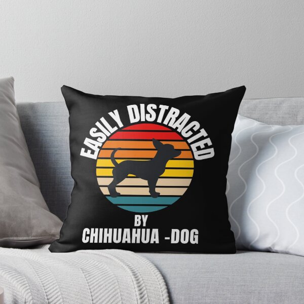 Item preview,  Easily Distracted by Chihuahua-dogs -colourful cute funny retro gift present t-shirt. designed and sold by DesignedBySnip.