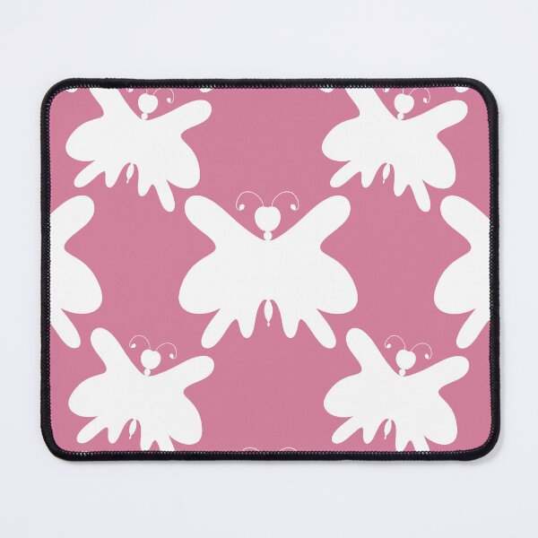 Item preview, Butterfly Pink and White Silhouette Pattern designed and sold by Artistestella.