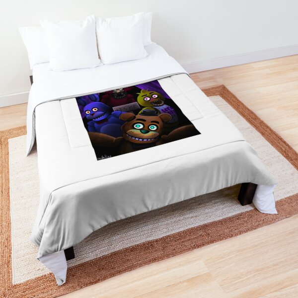 FNaF Bedding Set Freddy Fazbear Chica Foxy Glamrock Quilt Blanket FNaF