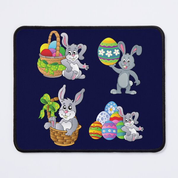 Item preview, Colorful easter bunny and egg basket designed and sold by DahliaBlanche.