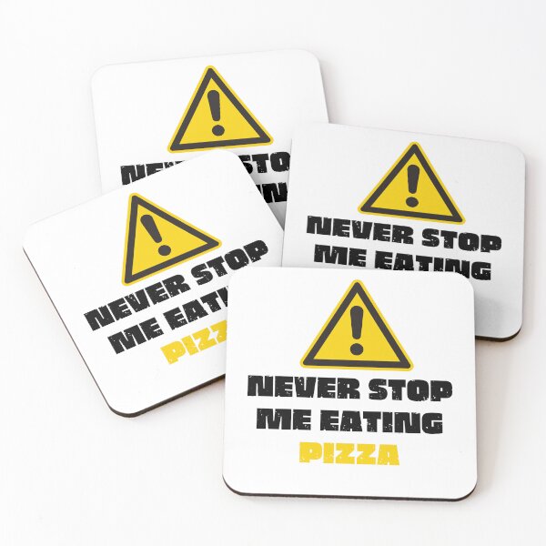 Item preview,  Vintage Never Stop Me Eating Pizza Bold Typography  designed and sold by X-Trends.