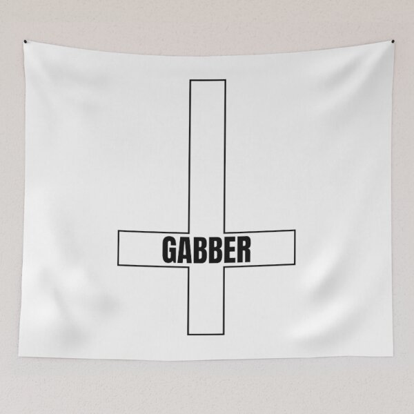 Item preview, Hardcore Music Gabber Inverted Cross designed and sold by RichTeeDesigns.