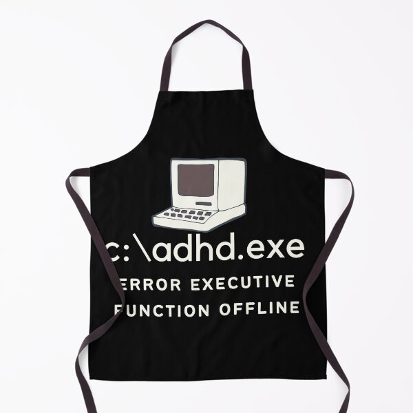 Item preview, ADHD - C:\ADHD.exe - Error Executive Function Offline - Option 2 - Light on Dark designed and sold by TheBerriesADHD.