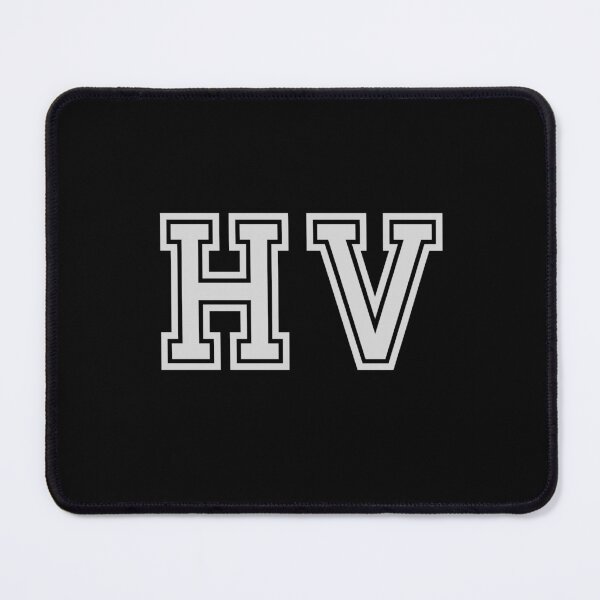 Item preview, H.V. Varsity Initials | Varsity Letters | Black And White | Personalised Gifts designed and sold by Avo And Sriracha.