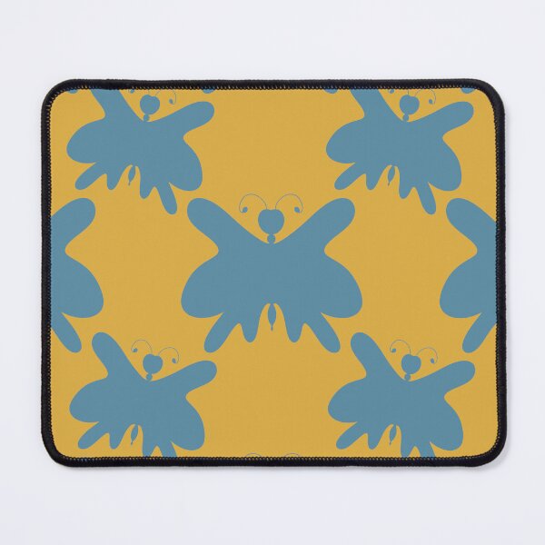 Item preview, Butterfly Yellow and Blue Silhouette Pattern  designed and sold by Artistestella.