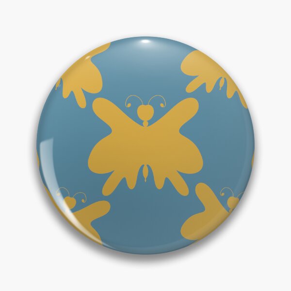 Item preview, Butterfly Yellow and Blue Silhouette Pattern  designed and sold by Artistestella.