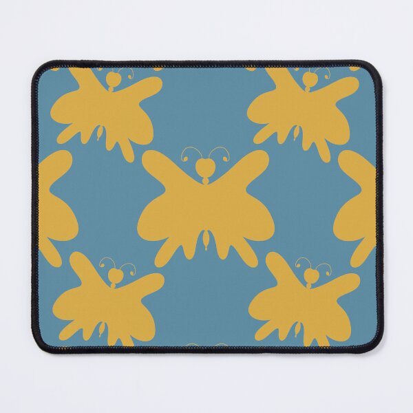 Item preview, Butterfly Yellow and Blue Silhouette Pattern designed and sold by Artistestella.