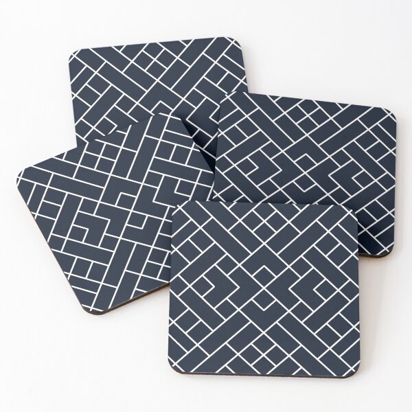 Item preview, Boho Geometric Pattern in Navy Blue designed and sold by meggydesigns.
