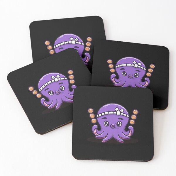 Item preview, Cute Octopus With Takoyaki Cartoon Vector Icon Illustration  designed and sold by JaredLopez1088.