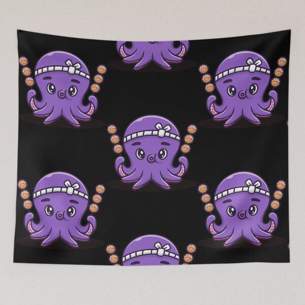 Item preview, Cute Octopus With Takoyaki Cartoon Vector Icon Illustration  designed and sold by JaredLopez1088.