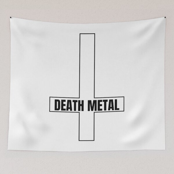 Item preview, Death Metal Music Inverted Cross designed and sold by RichTeeDesigns.