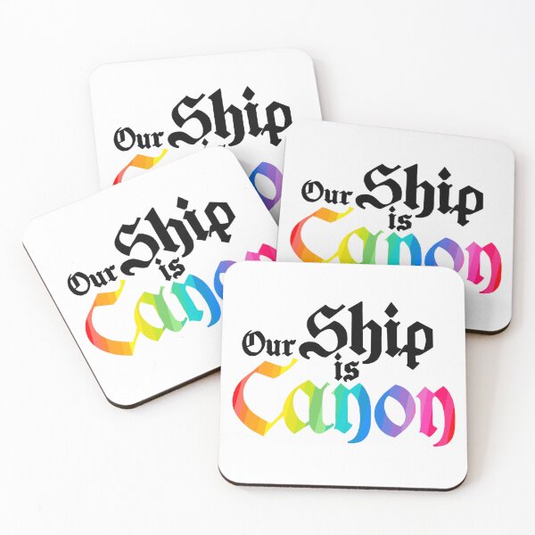 Item preview, Our Ship is Canon - Black and Rainbow designed and sold by Akarkanias.