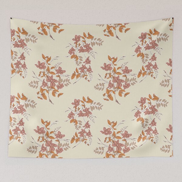 Item preview, Ditsy floral boho romantic ornament  designed and sold by Milatoo.