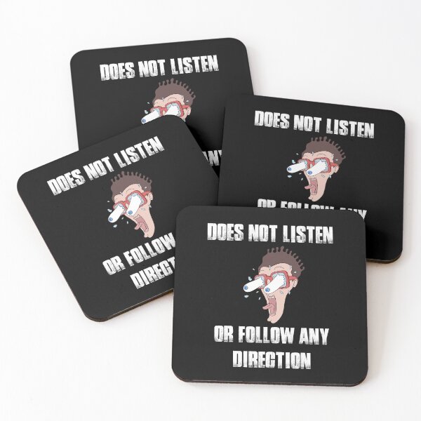 Item preview, Vintage Does Not listen and Follow any Direction Typography and illustration  designed and sold by X-Trends.