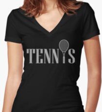 Tennis Women's Fitted V-Neck T-Shirt
