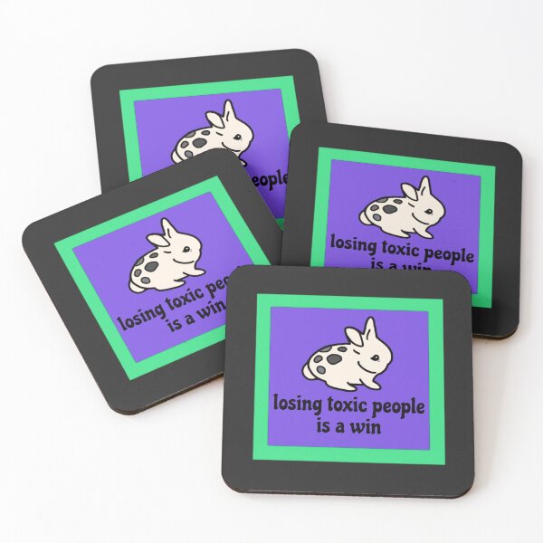 Item preview, Losing Toxic People is A Win Though | Chubby Mini Rex Bunny Emotional Support designed and sold by wigobun.