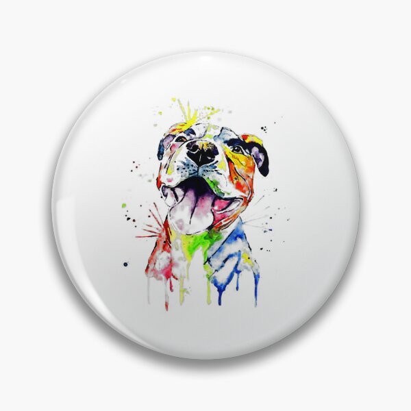 Item preview, Amante de los perros Pitbull terrier coloridos designed and sold by PerkinsAarav.