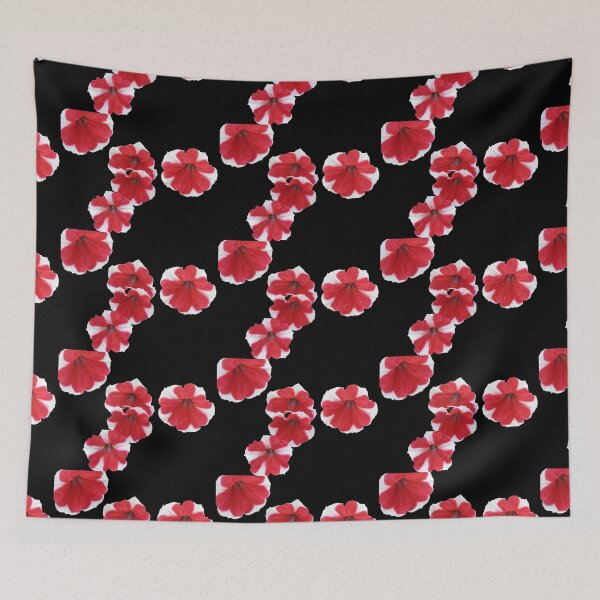 Item preview, Red and White Petunias designed and sold by SunriseRose.