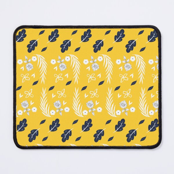 Item preview, Leaves and roses a floral design - Yellow Patterns designed and sold by Heavdaiin.