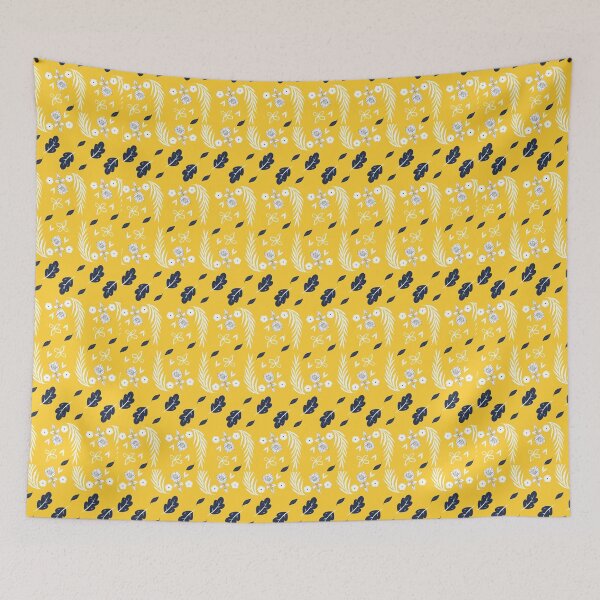 Item preview, Leaves and roses a floral design - Yellow Patterns designed and sold by Heavdaiin.