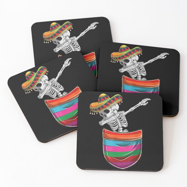 Item preview, Funny Pocket Serape Mexican Cinco De Mayo Dabbing Skeleton designed and sold by Bethemostbeauti.
