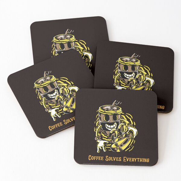 Item preview, funny Coffee Solves Everything designed and sold by Mood Coffee art.