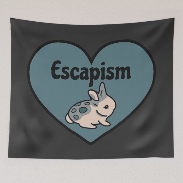 Item preview, The Escape is Real | Mini Rex Rabbit Having A Bunny Escape From Reality designed and sold by wigobun.