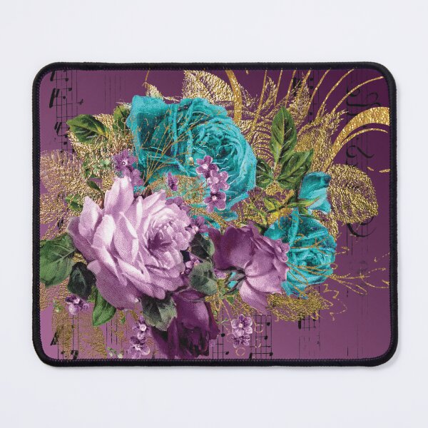 Item preview, Music & Flowers print in purple designed and sold by Grey-Brunette.