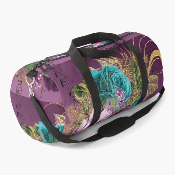 Item preview, Music & Flowers print in purple designed and sold by Grey-Brunette.