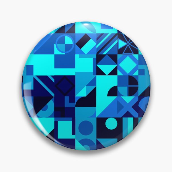 Artikelvorschau, Geometrisches blaues, schwarzes, hellblaues buntes minimalistisches Design-Geschenk-Muster entworfen und verkauft von PATTERNLIX.