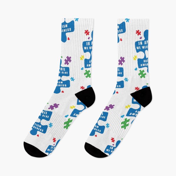 Item preview, in April we wear blue for autism awareness Month Gifts for kids, women and men. designed and sold by elmanchour.