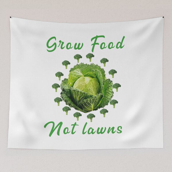 Item preview, Grow Food Not Lawns designed and sold by Tiziza.