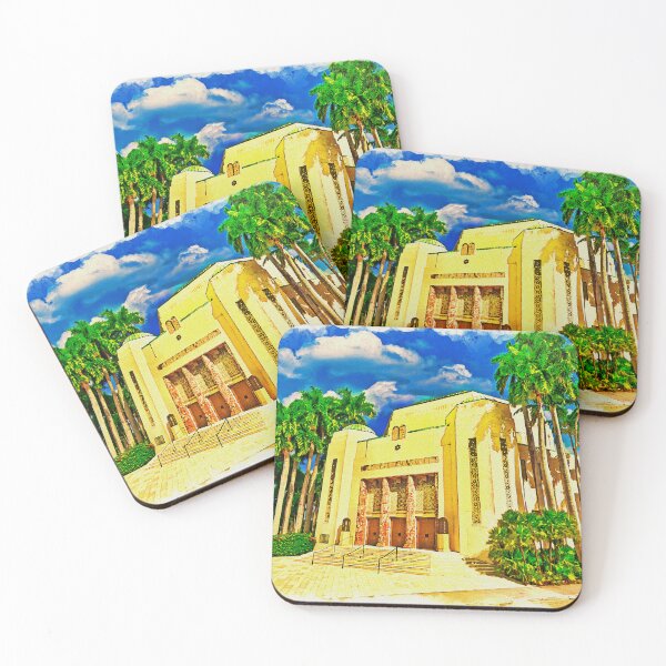 Item preview, Temple Emanu-El in Miami Beach, Florida - watercolor painting  designed and sold by NickoPrints.