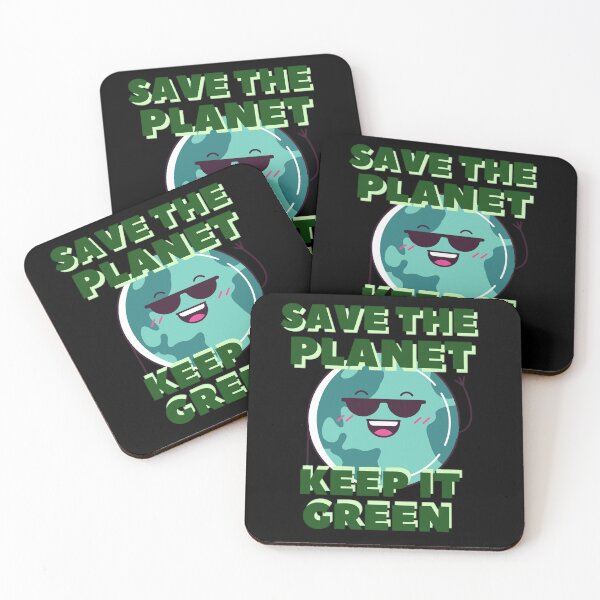 Item preview, save the planet keep it green designed and sold by JAdotdotDesigns.