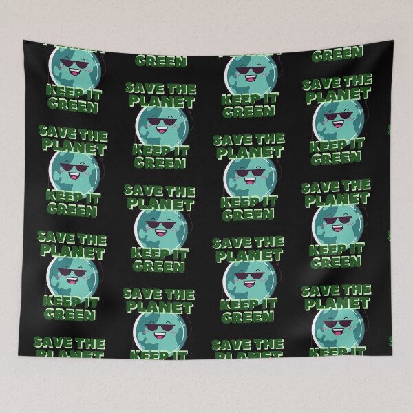 Item preview, save the planet keep it green designed and sold by JAdotdotDesigns.