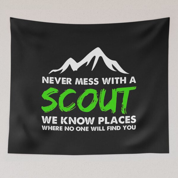 Item preview, never mess with a hiker we know places where no one will find you a designed and sold by romanl3.