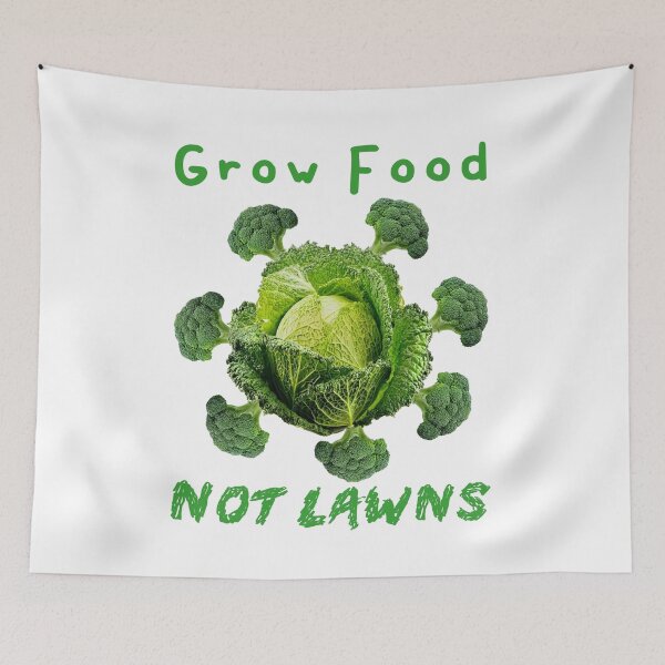 Item preview, Grow Food Not Lawns designed and sold by Tiziza.