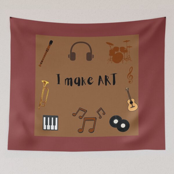 Item preview, i make art: cute gift idea for a siblisiblings , musiciens ,beatmakers,rappers  designed and sold by Hamza Shop.