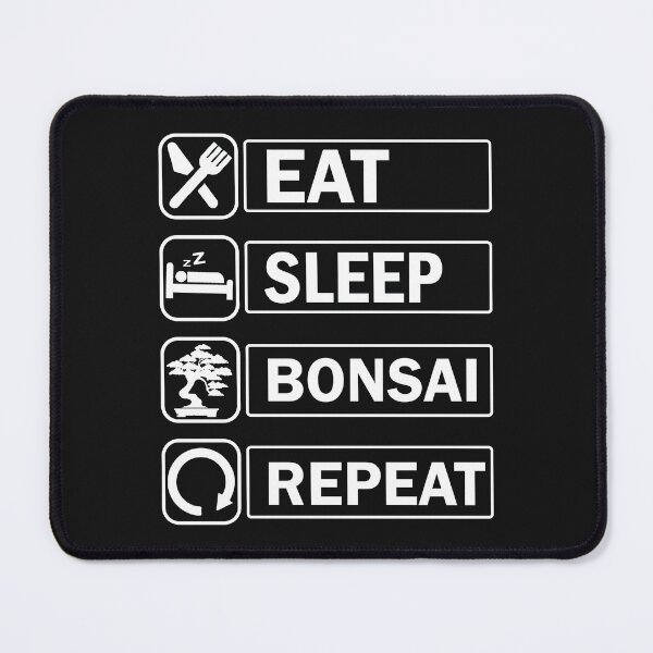 Item preview, Eat Sleep Bonsai Repeat, Bonsai design, Bonsai Quote, Bonsai Lover Gift designed and sold by DesignHouse07.