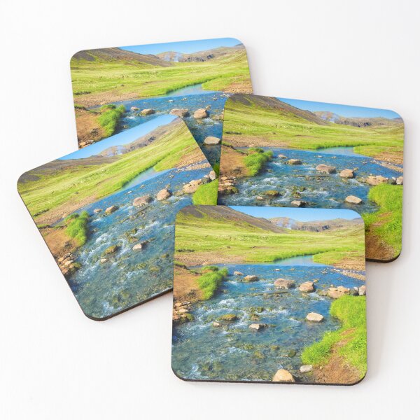 Item preview, Colorful Iceland landscape blue green orange designed and sold by mhfoto.