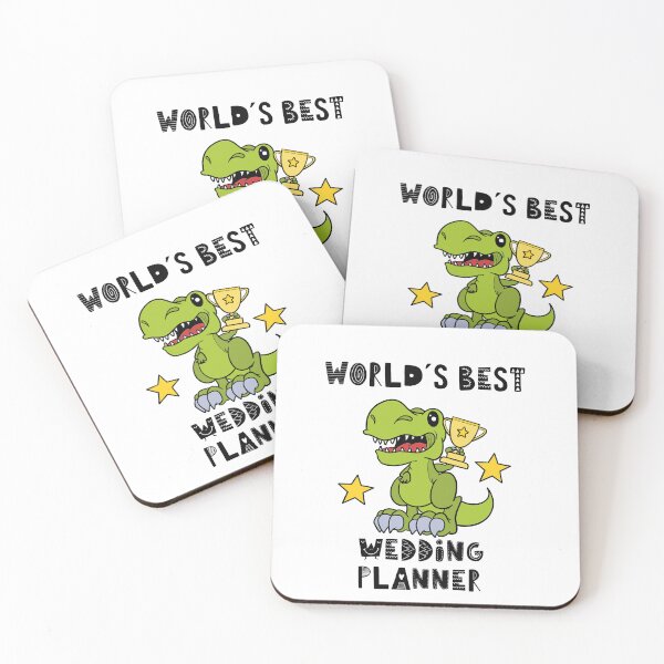 Item preview, Best Wedding Planner, Funny Wedding Planner, Worlds Best, Humor, Dinosaur, T Rex, Tyrannosaurus, World Greatest, Cute Dino, Cool Dog designed and sold by iHeartDinosaurs.