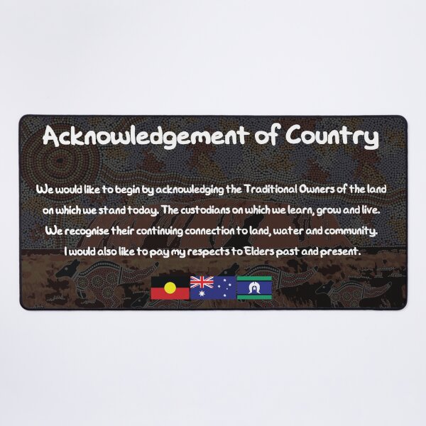 Item preview, Acknowledgement of Country - Authentic Aboriginal Art designed and sold by HogarthArts.