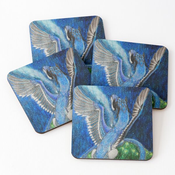 Item preview, Blue Jay Dragon Tarot Card - The Star designed and sold by Lycoris ArtSpark.
