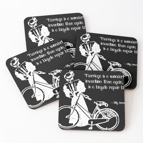 Item preview, “Marriage is a wonderful invention: then again, so is a bicycle repair kit.” – Billy Connolly designed and sold by Sirio22.