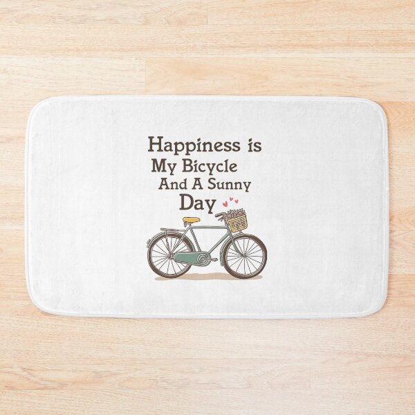 Item preview, Happiness is my bicycle and a sunny day designed and sold by della95.